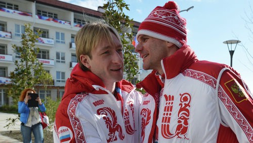 Евгений Плющенко и Алексей Яшин