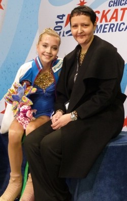 Елена Радионова с тренером