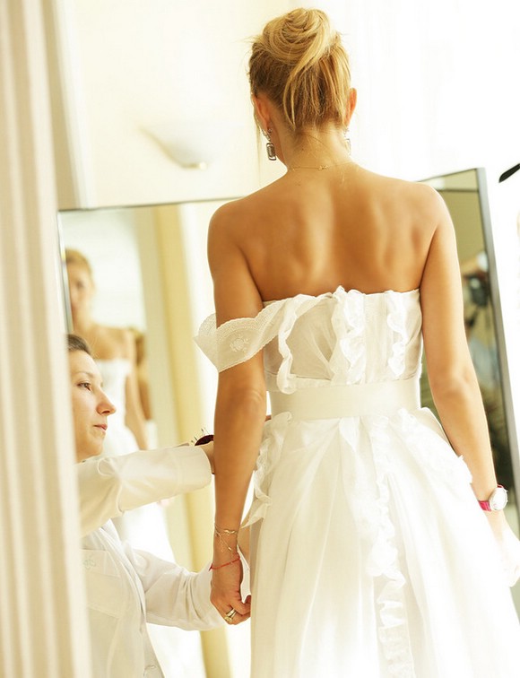 Татьяна Навка свадебное платье